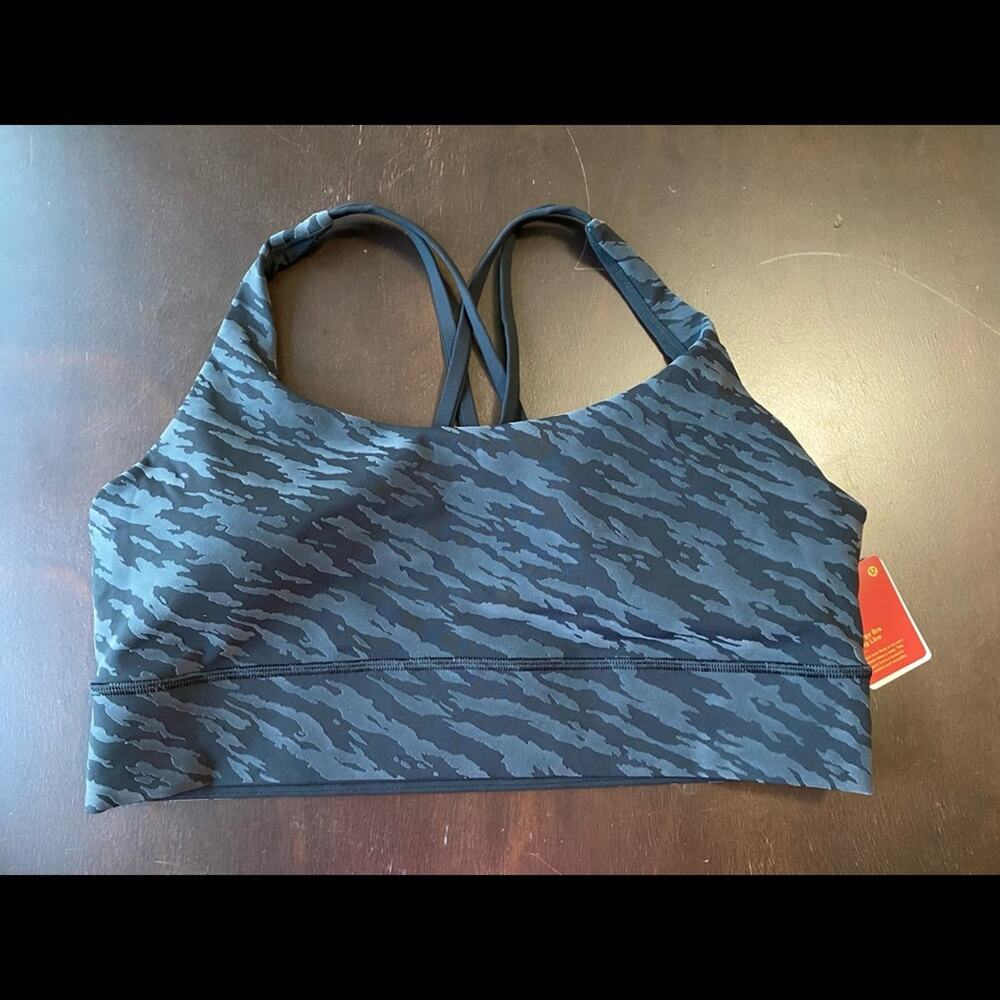 NWT Lululemon Energy Bra Long Line BLK *Lunar New Year Sz 14